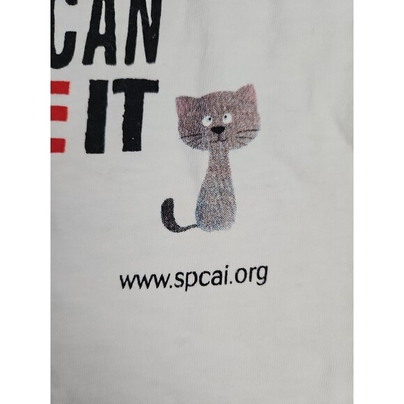 You Can't Buy Love but You Can Rescue It SPCAI WhiteT Shirt Size L Pets Cat Dog - Picture 3 of 7